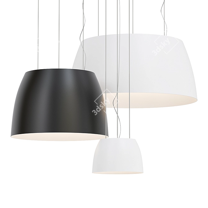 Sleek Aperture Lighting Collection 3D model image 1