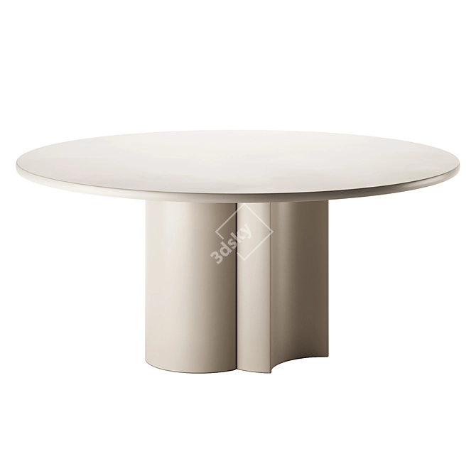 Zanotta Round Table Ø160 cm 3D model image 1