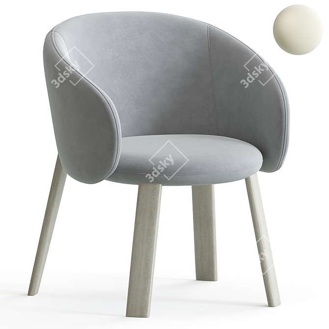 Futuristic Nebula Chair Design 3D model image 1