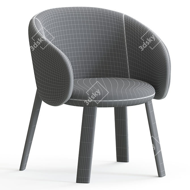 Futuristic Nebula Chair Design 3D model image 6