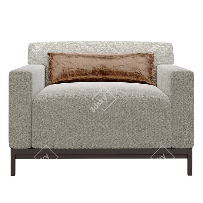 Luxury Liaigre Bouddha Armchair 3D model image 2