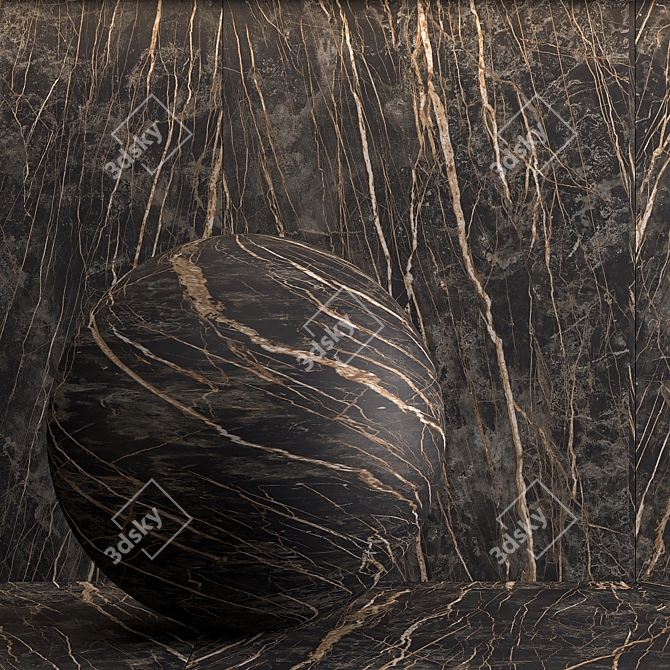 Black Laminam Collection: Cemento Noir 3D model image 6