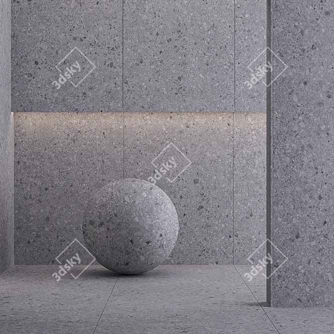 Laminam Collection of 17 Gray Textures 3D model image 3