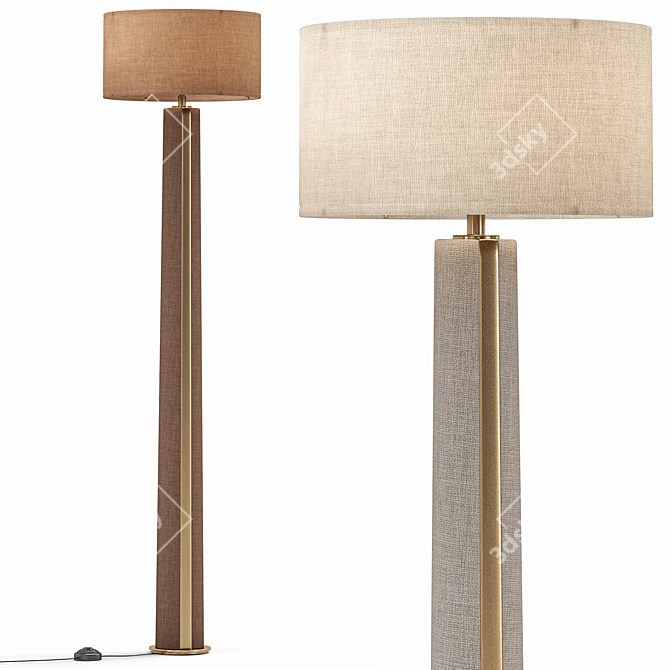 Modern Totem Floor Lamps 3D model image 2