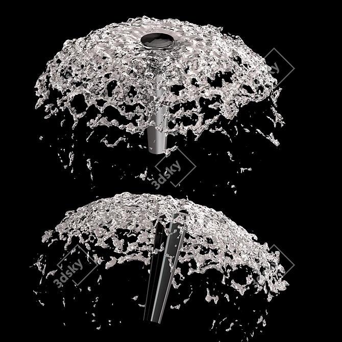 Corona 5 Water Fountain Set 3D model image 3