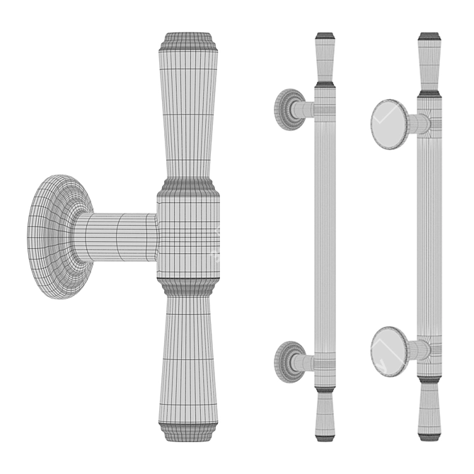 MAKMART Furniture Handles M8253 3D model image 3