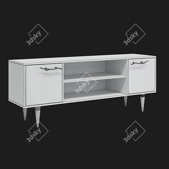 Art Kolor Matte TV Stand 3D model image 8