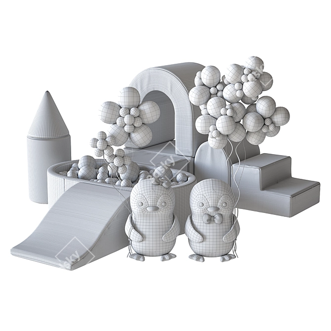 Kidkii Penguin Play Set 3D model image 6