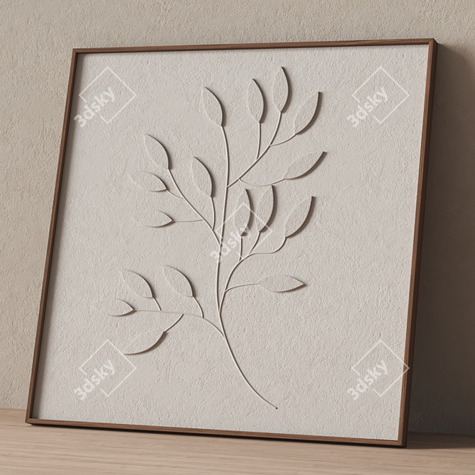 Stone Relief Wall Art 3D 3D model image 6