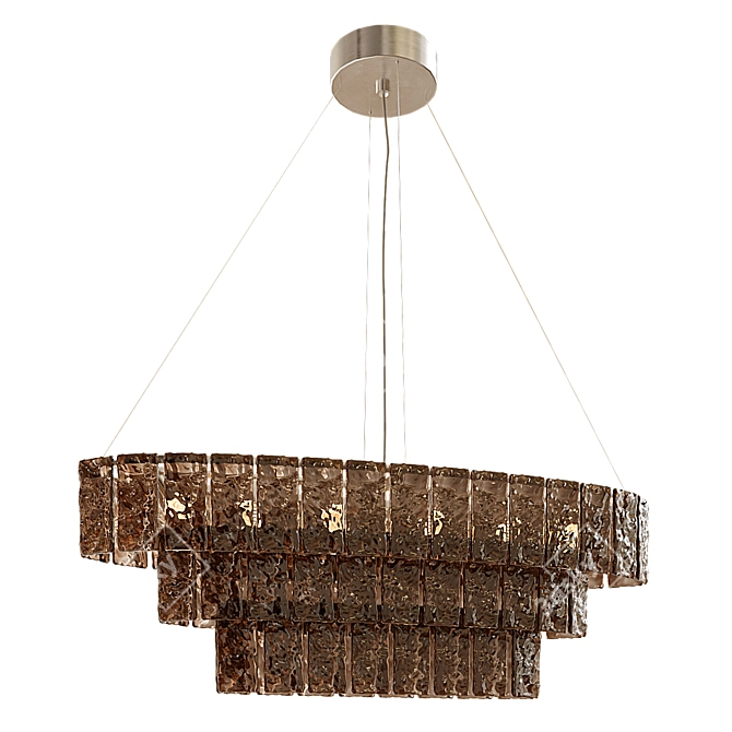 Elegant Glace 4100 S Chandelier 3D model image 3