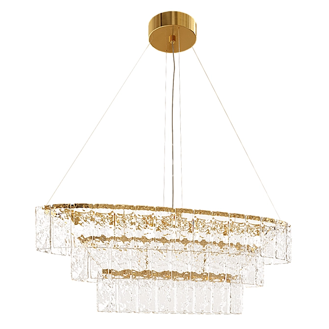 Elegant Glace 4100 S Chandelier 3D model image 4