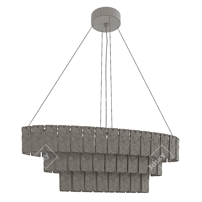 Elegant Glace 4100 S Chandelier 3D model image 5