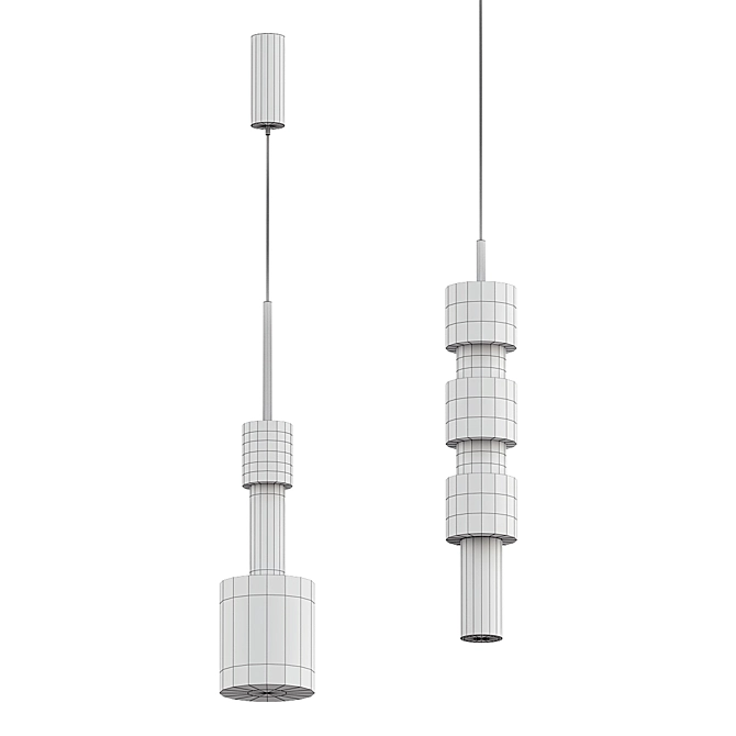  Modern Pendant Light Fixture 3D model image 4