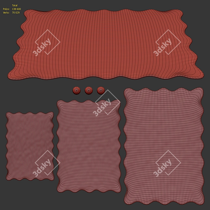 Scalero Wool Rug Collection 3D model image 8