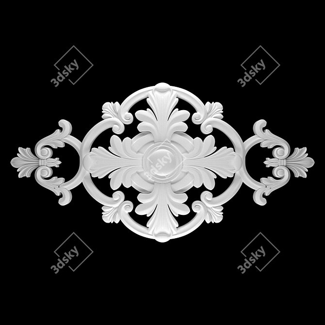 Luxury 3D Ornament Rendering Set 3D model image 2