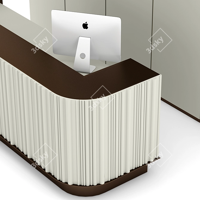 Sleek Reception 12 Desk Organizer 3D model image 4