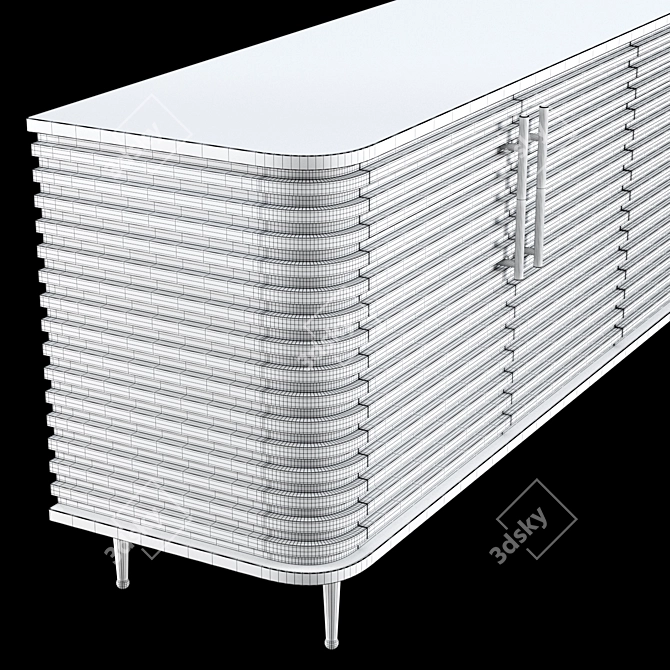 Elegant Paris Sideboard by Berkeley 3D model image 7