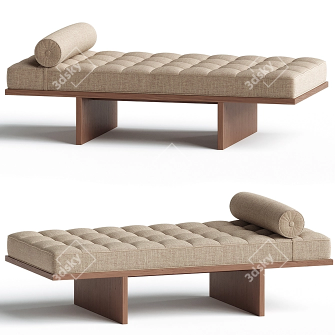 Stylish Daybed by Usona 3D model image 2