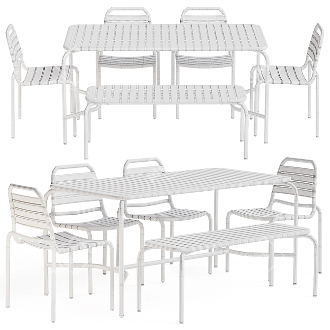 Floyd Outdoor Furniture Set 3D model image 6