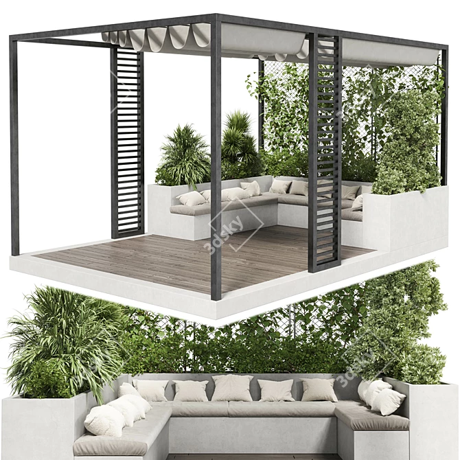 Pergola & Roof Garden Furniture 3D model image 1