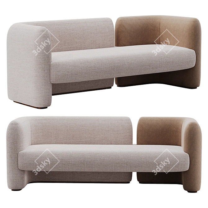 Ad HOC Candelaria Contemporary Sofa 3D model image 1