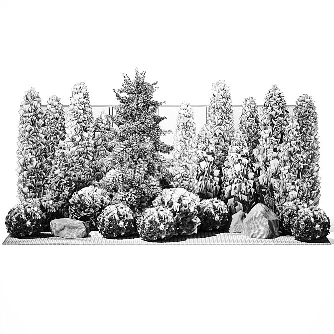 Landscape Design Plants Collection 3D model image 7