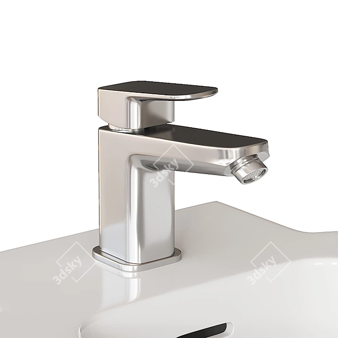 Strada II Collection: Ceramic Bathroom Fixtures 3D model image 4