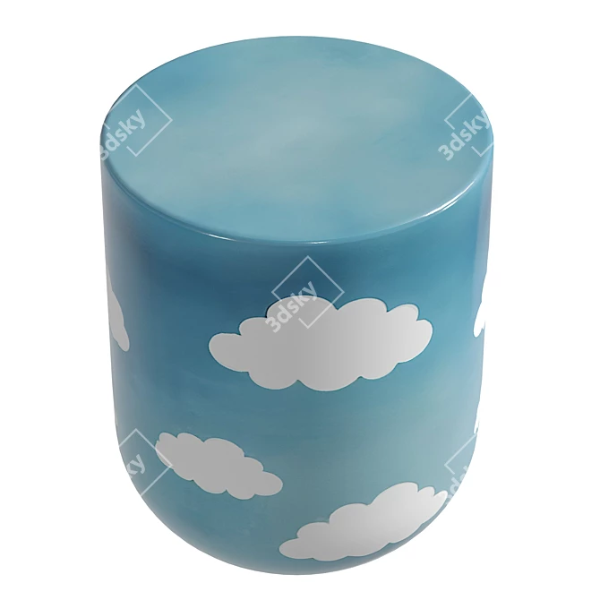 Modern Cloud Side Table - 8192x8192 UVs 3D model image 5