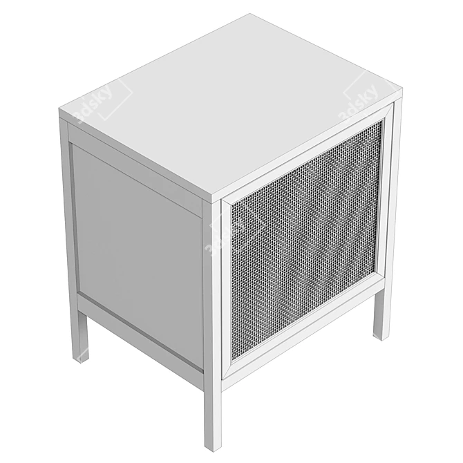 Modern Ivy Nightstand with UVs 3D model image 6