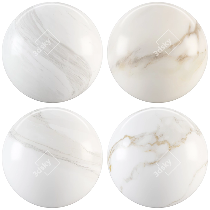 Luxury Marble Texture Collection 3D model image 1