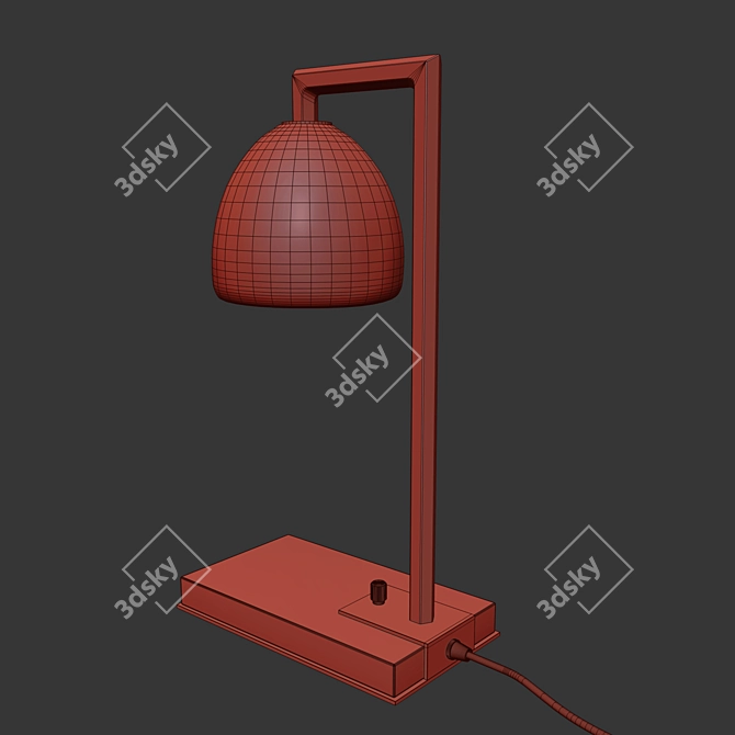 Handcrafted Montecito Table Lamp 3D model image 5