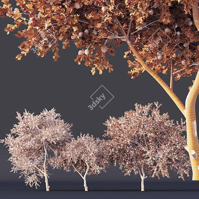 Fruit Tree 3D Models Collection 3D model image 6