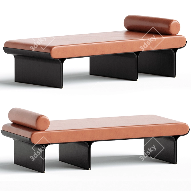 Modern Chaise Lounge by Usona 3D model image 1