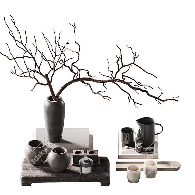 Decor Set for Coffee Table 3D model image 2