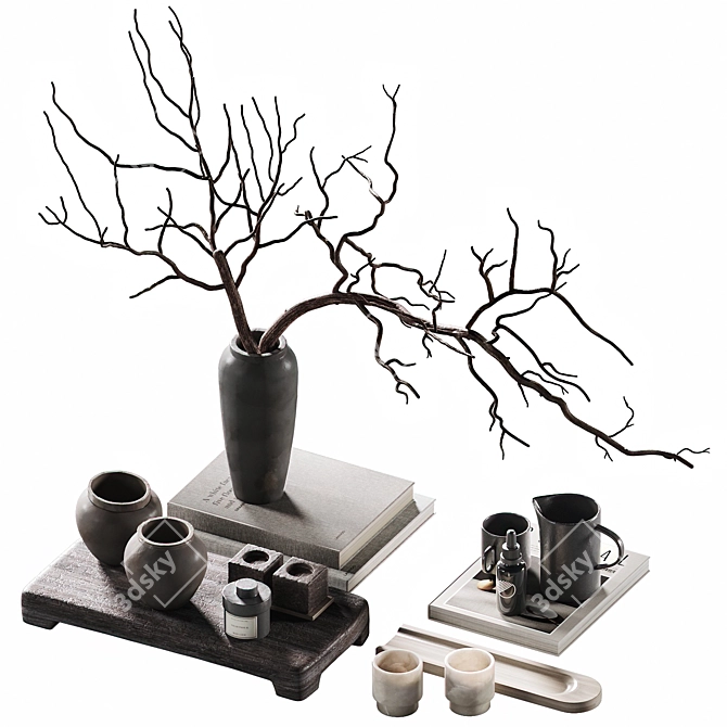 Decor Set for Coffee Table 3D model image 7