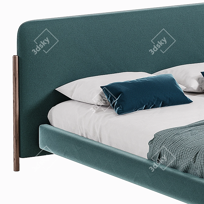 Modern Flag Storage Bed: Elegant & Functional 3D model image 3