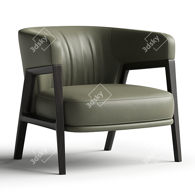 Poltrona Frau DUO Armchair Model 3D model image 1