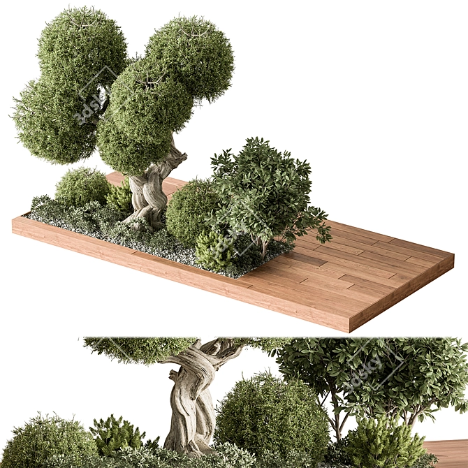 Outdoor Plant Box Garden Kit 3D model image 2