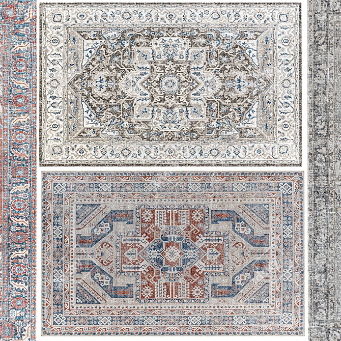 Timeless Elegance Rug Collection 3D model image 2