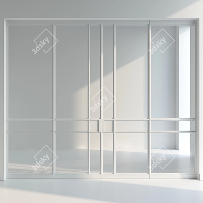 Dual Material Door Set 3D model image 3