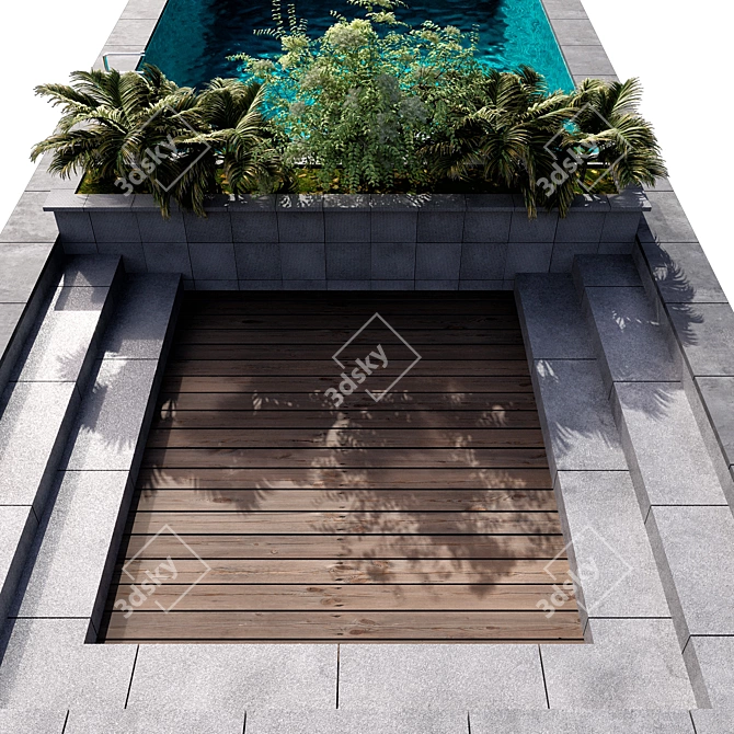 Caustic Pool VR Assets 3D model image 4