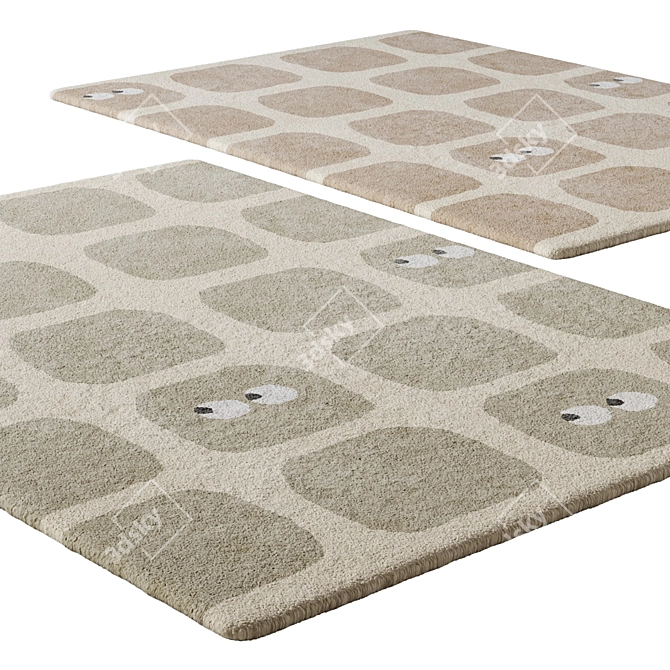 Children's Carpet Collection Blur-Studio 3D model image 2