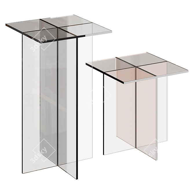 Adjustable Height Exenza Lift Table 3D model image 1