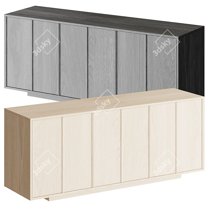 Modern Living Room Sideboard 3D model image 2