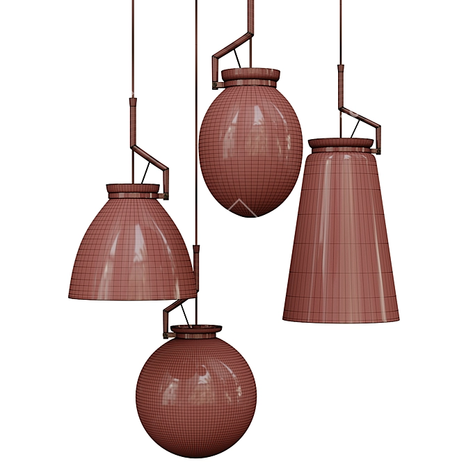 Modern Pendant Lamp LIFE 3D model image 4