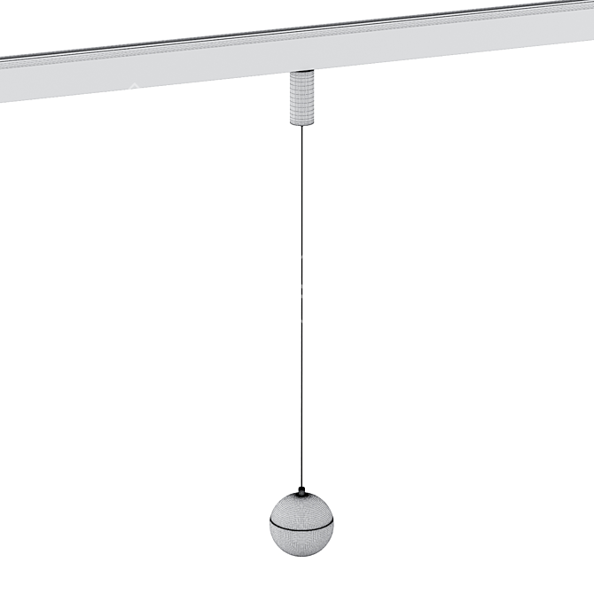 Moon Smart Track Pendant Light 3D model image 3