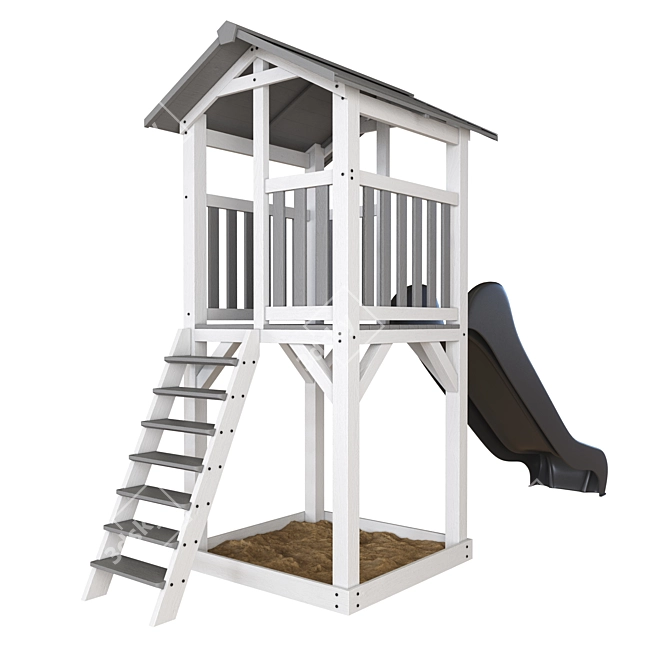 Beach House Climbing Frame by AXI 3D model image 2