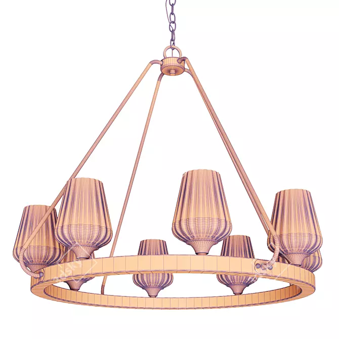 Savoy House Carlton Chandelier 3D model image 3