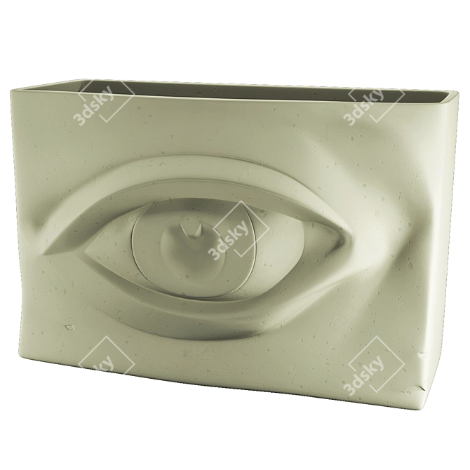 Eyes Figure Planter Pot 3D 3D model image 3