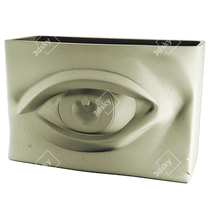 Eyes Figure Planter Pot 3D 3D model image 8